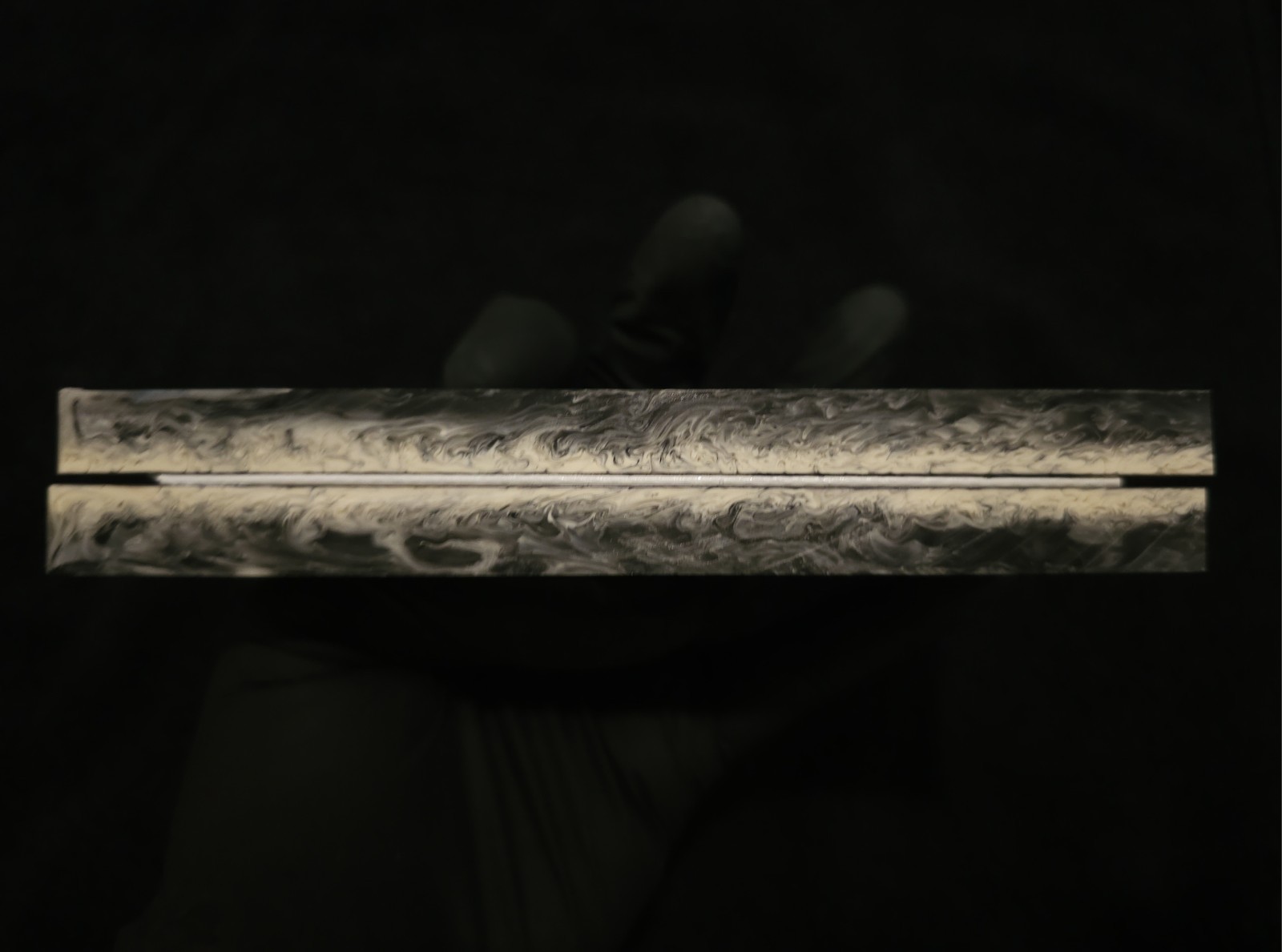 Resin Knife Scales - Monolith - Handmade Epoxy Handle Material - 5¾" × 2½" × ⅜"