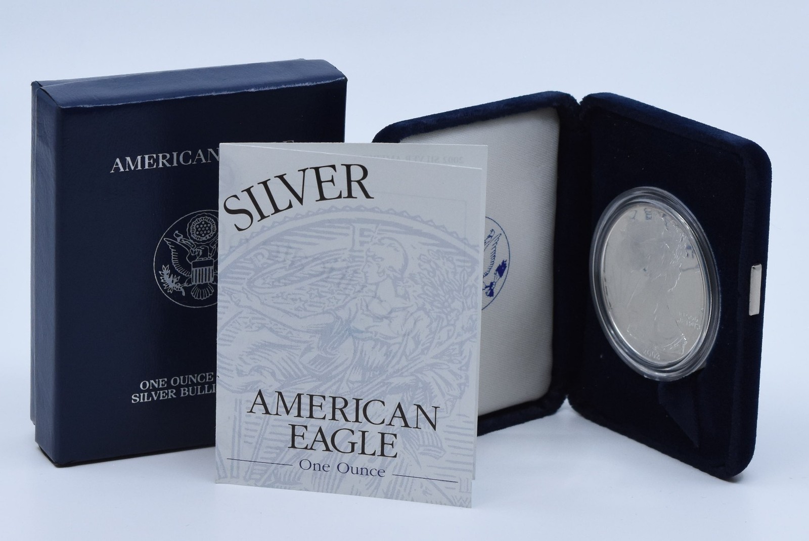 2002-W $1 American Proof Silver Eagle in Original Government Packaging