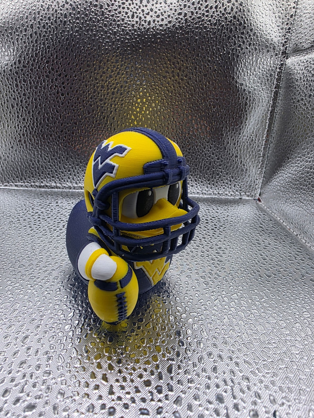 West Virginia Football Duck Blue Gold Mountaineer Fan 3D Printed College Collect