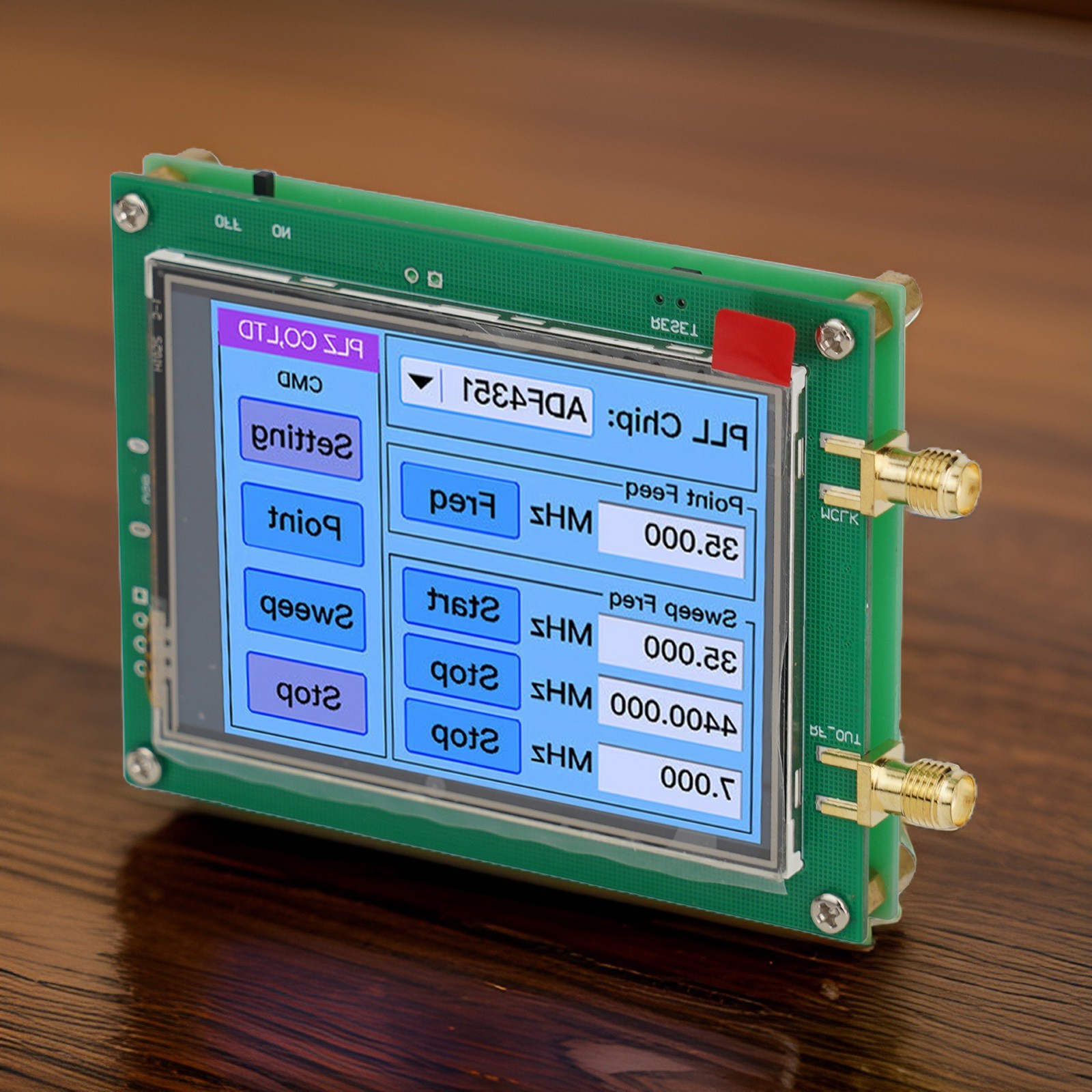 ADF4351 35M 4 4G Touch Screen RF Signal Generator With PLL Sweep Function