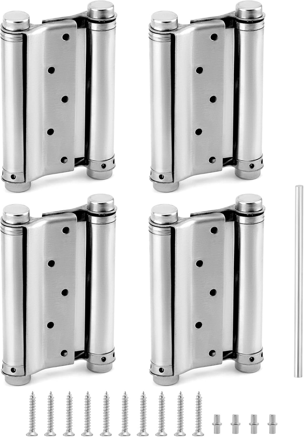Heavy Duty Cafe Saloon Bars Door Swing Hinges 5" Stainless Steel 5 Inch 4 Pack