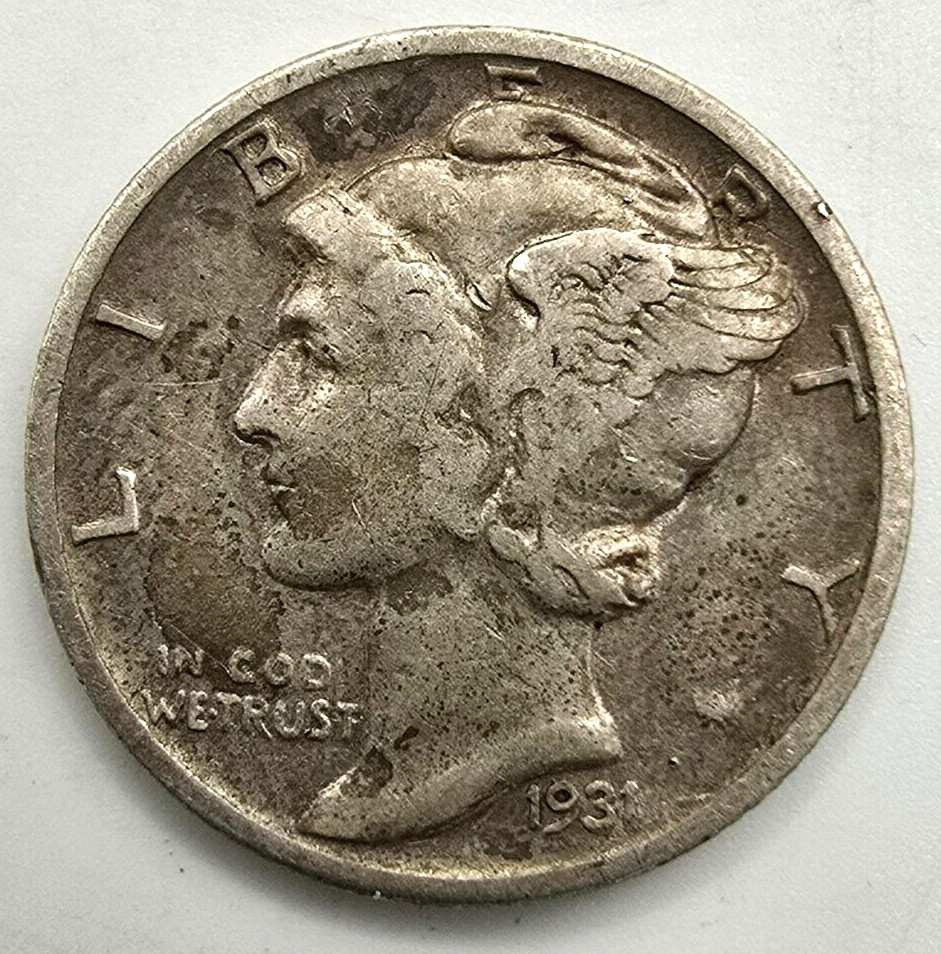 1931 S Mercury Dime VF/XF You Grade it! 90% Silver Type Coin Free Ship! EF