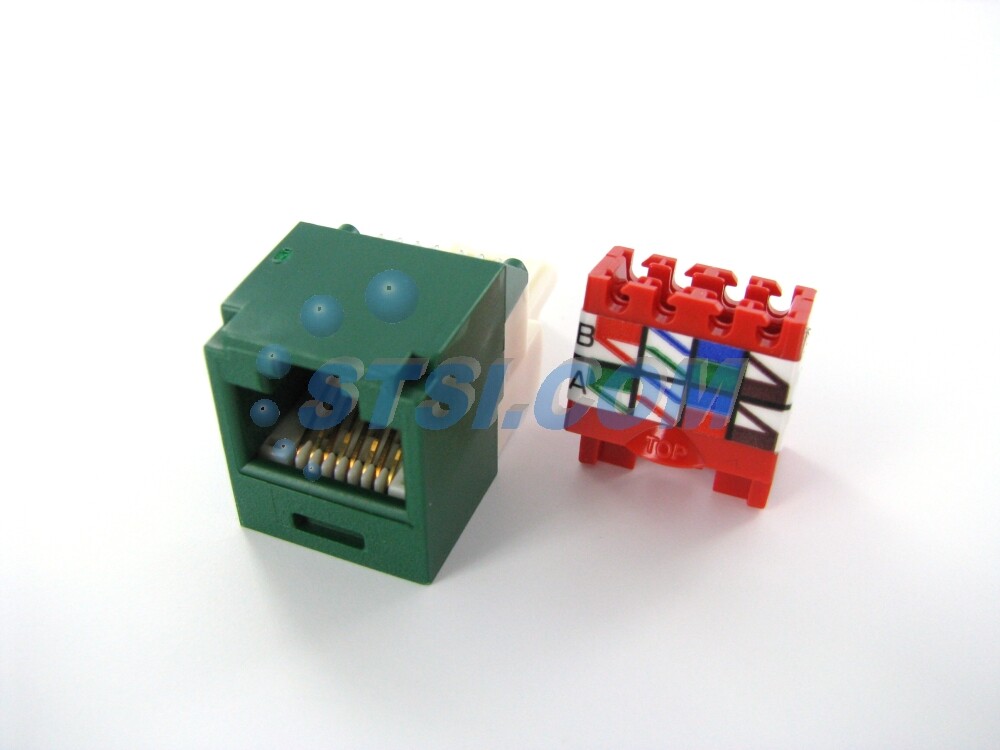 Panduit CJ5E88TGR Cat5e Mini-Com Jack Green ~STSI
