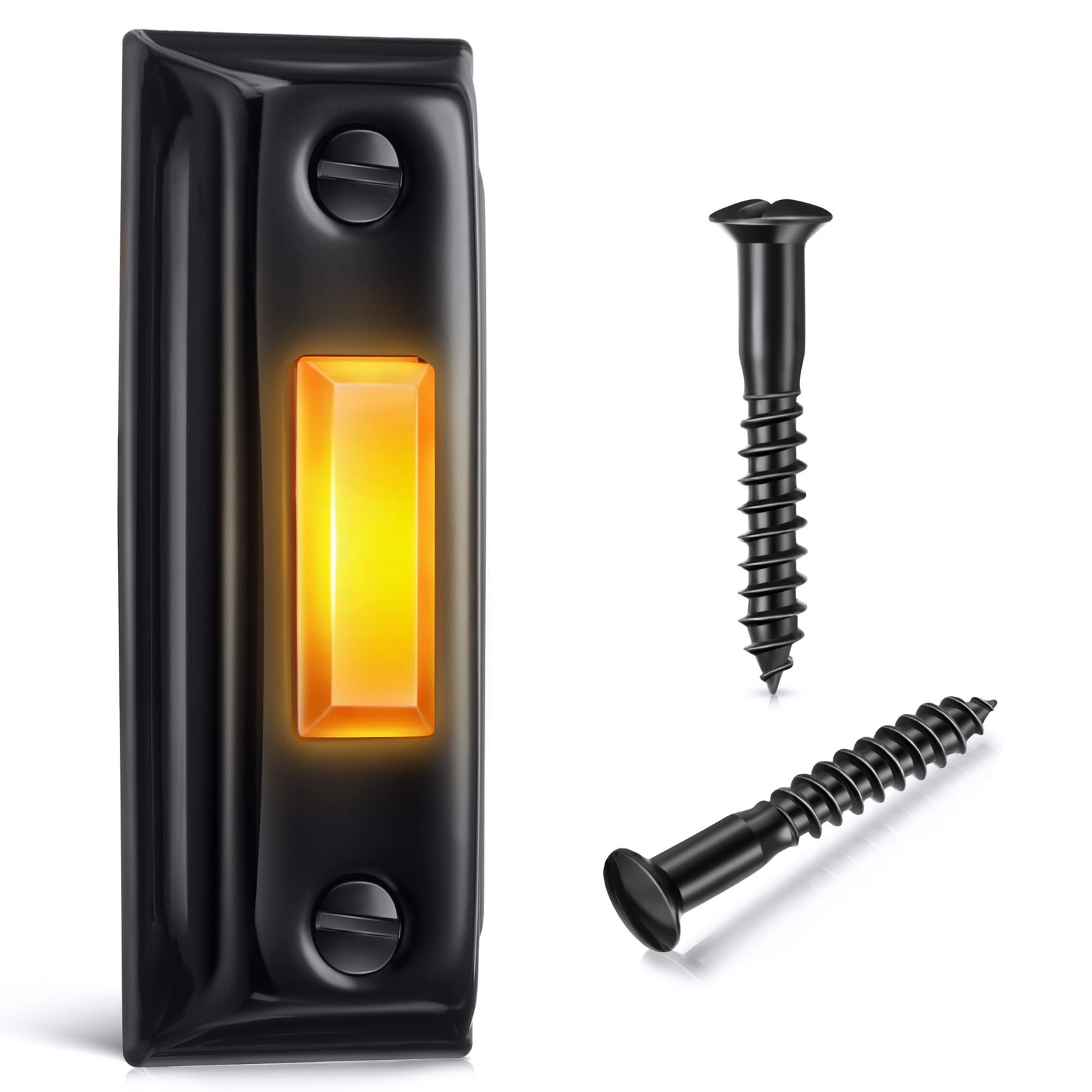 Metal Doorbell Push Button, Heavy Duty Door Bell as shown, Black