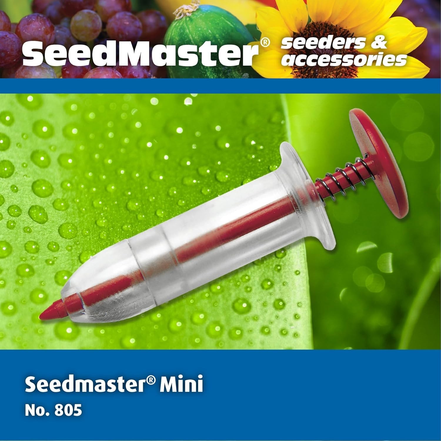 Effortless Seed Planting with Mini Seedmaster 805 - Ideal for Outdoor Use