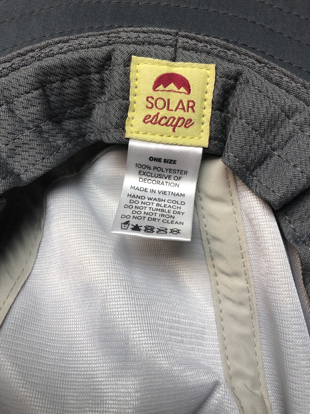 Solar Escape UV Explorer Boonie Adjustable hat UPF 50 One Size NEW -- KHAKI