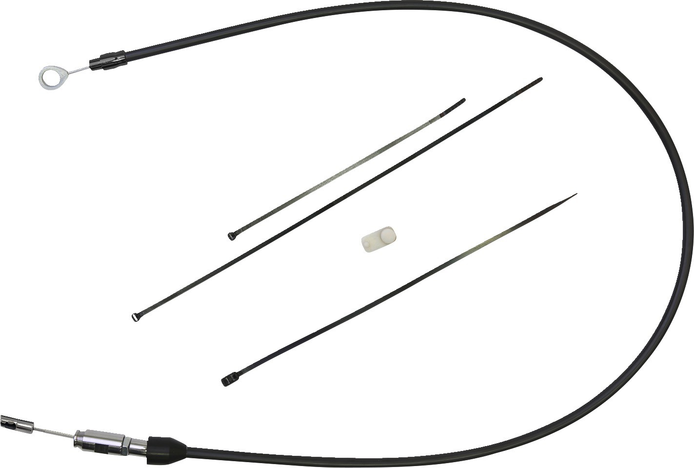 DRAG SPECIALTIES 6323420HE Quick Connect Clutch Cable Upper - 54" - Black/Black
