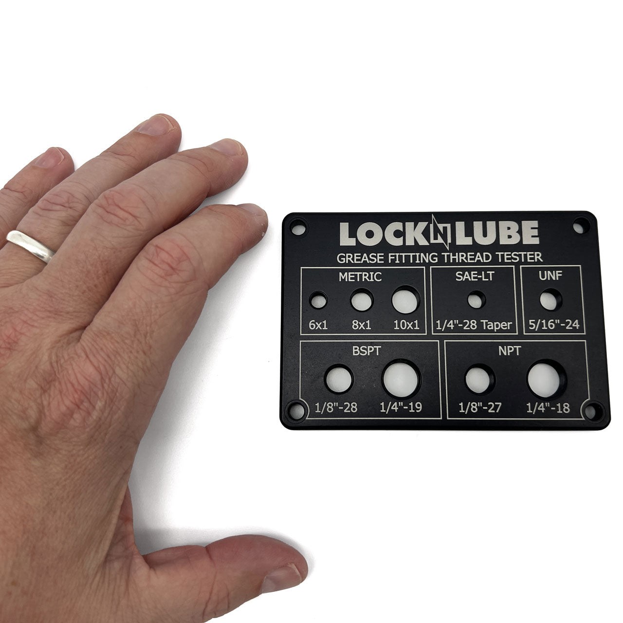 LockNLube Grease Fitting Thread Tester (New - Black)