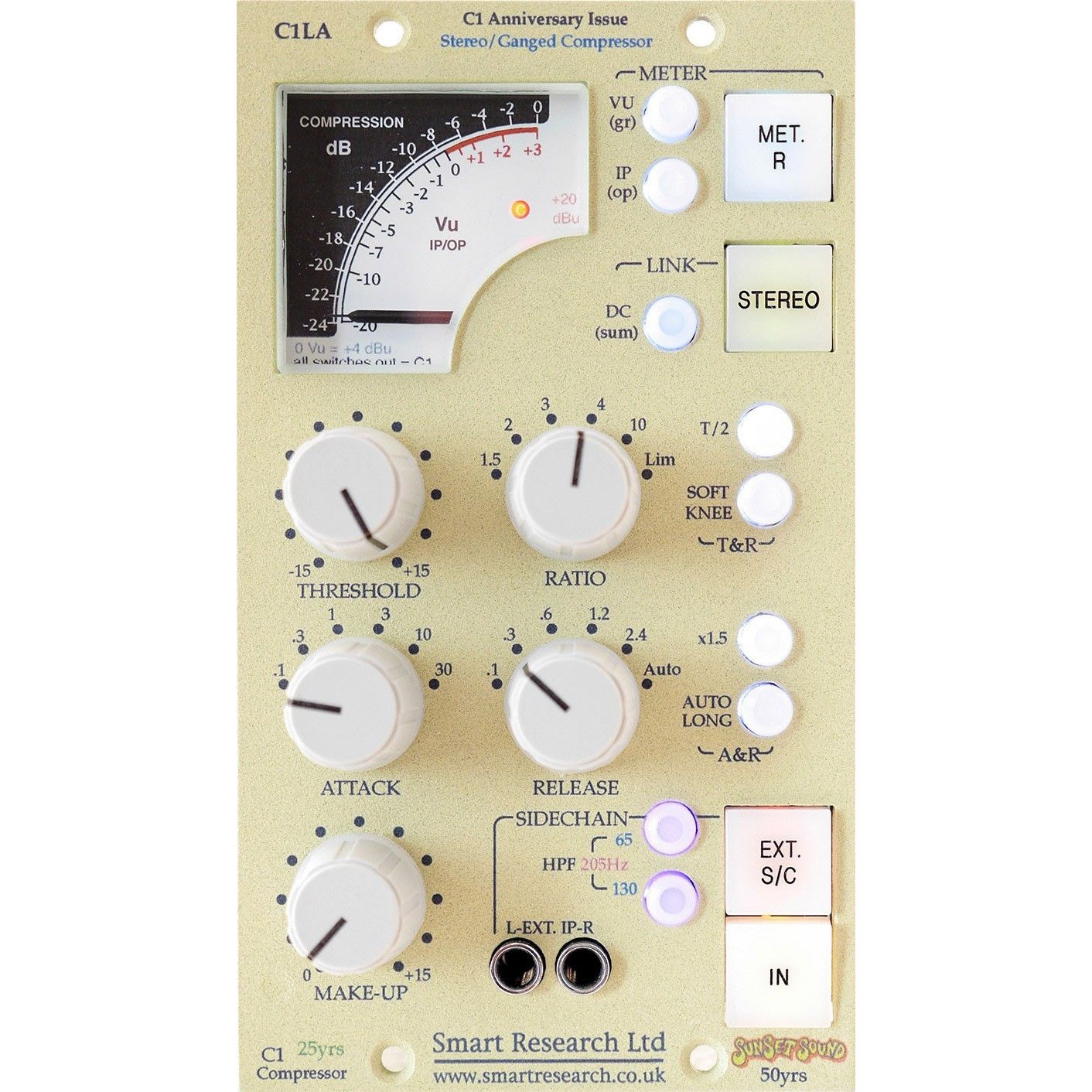 Smart Research C1LA 500 Series Stereo/Ganged Compressor/Limiter Module