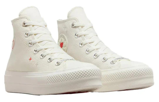 (WMNS) Converse Chuck Taylor All Star Lift Platform Y2K Heart High Top 'White Fe
