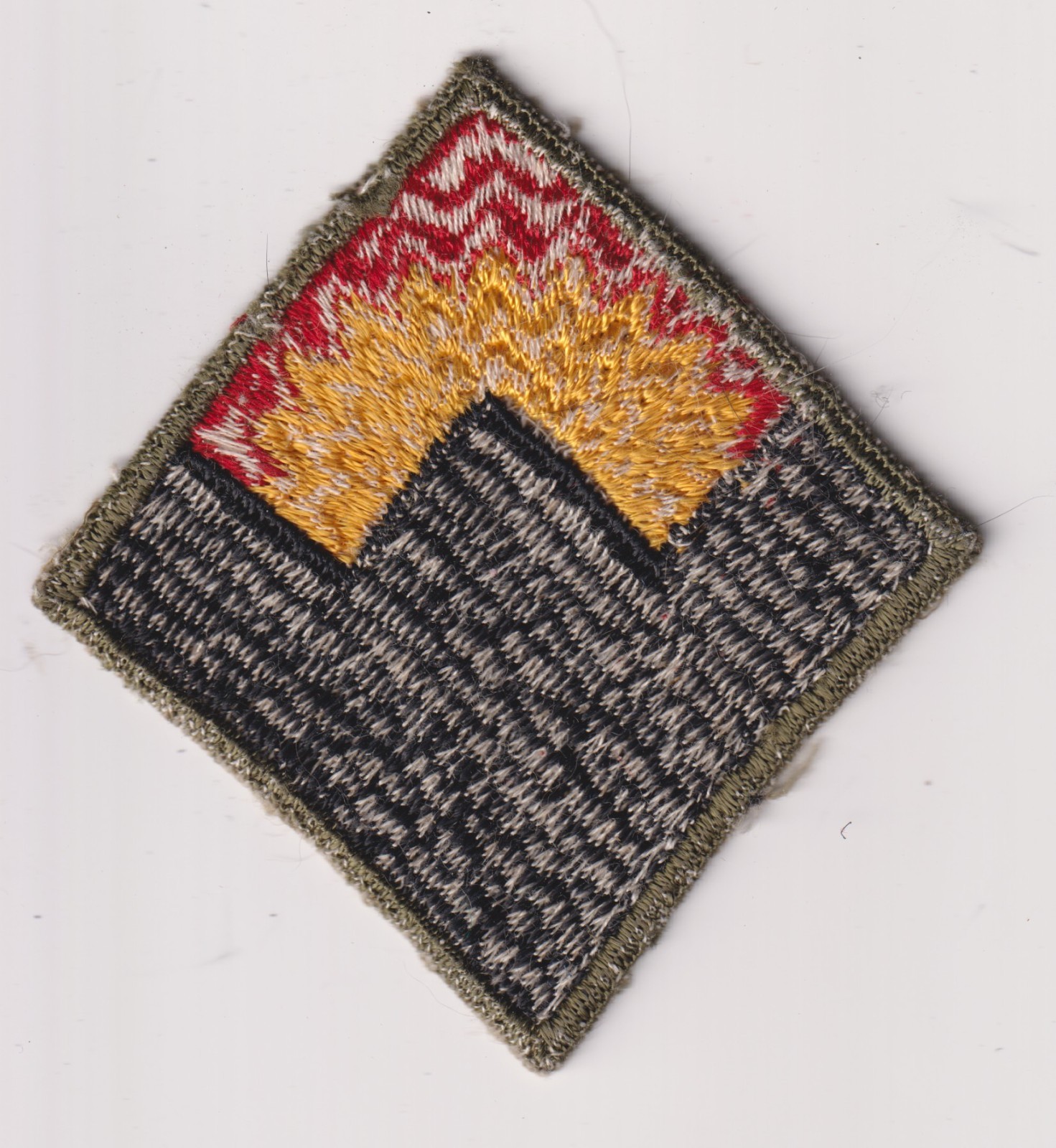 Western Defense Command patch US Army real WWII make sunrise weave