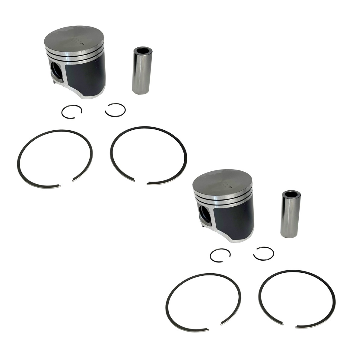 2 SPI Standard Bore Piston Kits for Arctic Cat 500 Snowmobiles 2003-2017 71mm