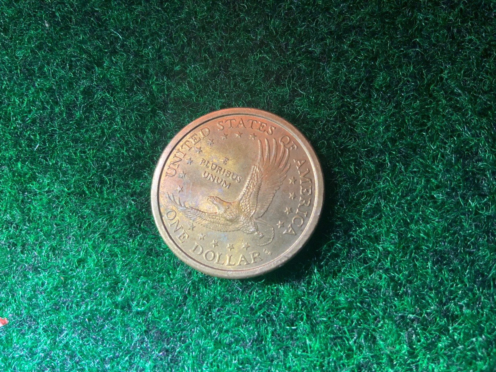 Sacagawea Wounded Speared Eagle 2000 P 1$ Dollar Coin Toning