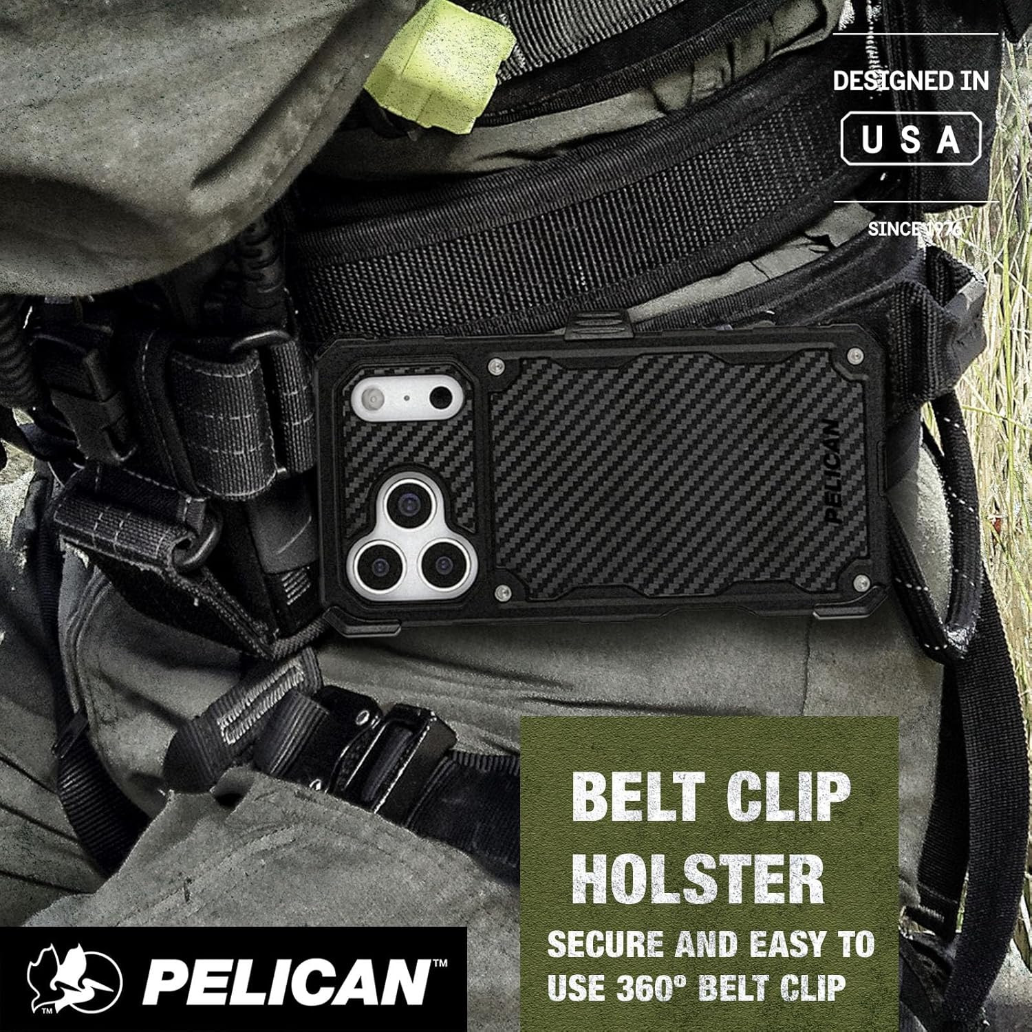 Pelican Shield Iphone 17 Pro Max Case [Compatible with Magsafe] Rugged Phone Cas