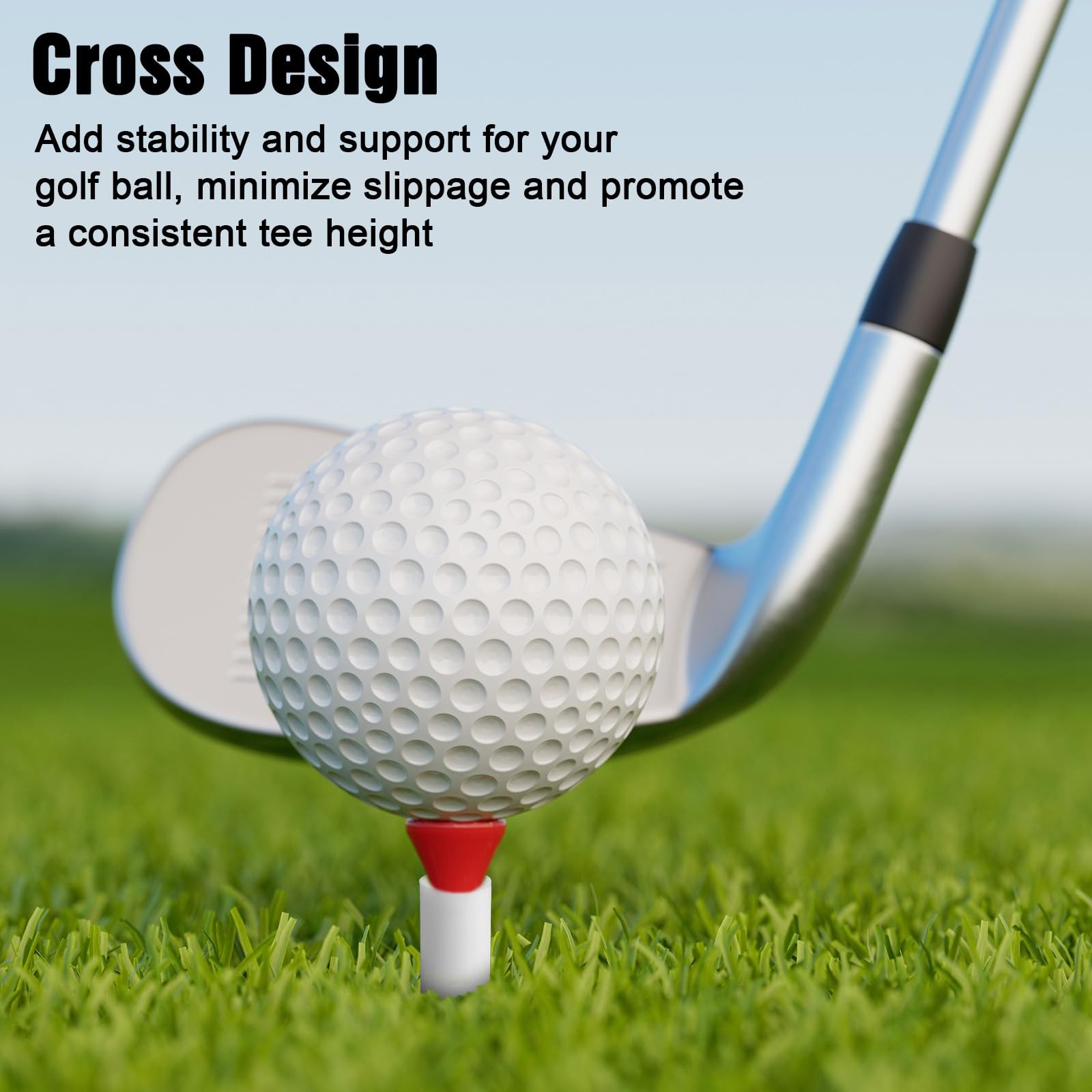 Rubber Tees for Golf Mats, 5 Pack Golf Mat Simulator Tees for Driving Range &...