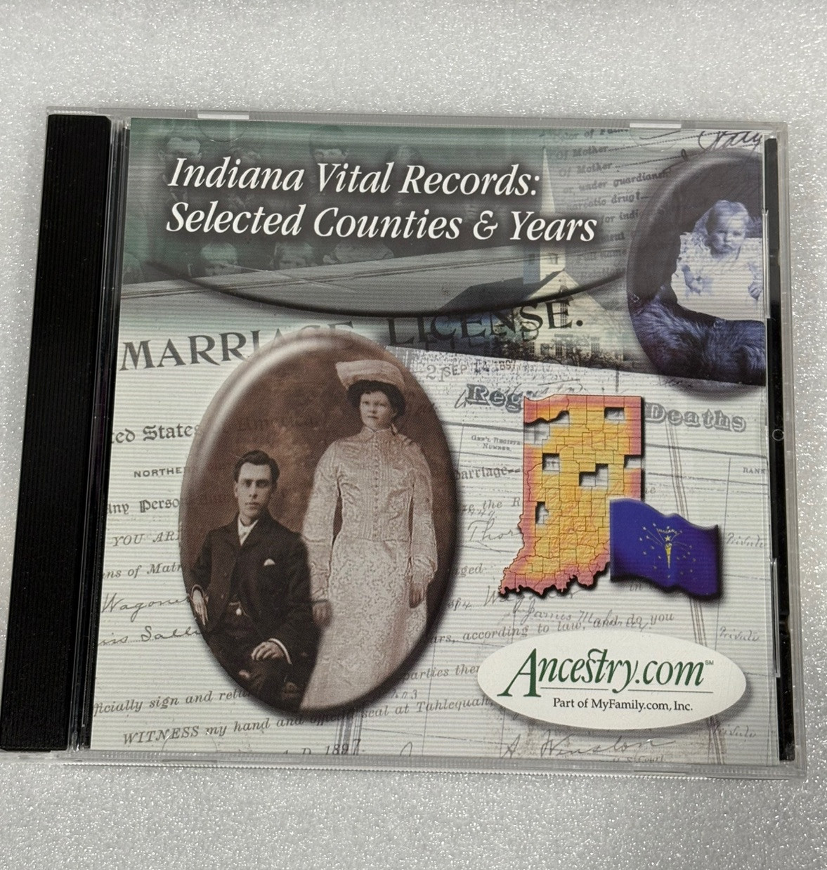 Indiana Vital Records Selected Counties & Years WINDOWS CD-ROM Genealogy