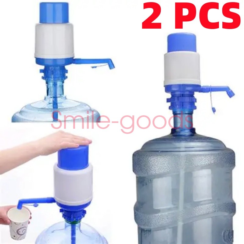 2PCS Drinking Water Jug Bottle Pump Manual Dispenser Home Office School 5 Gallon