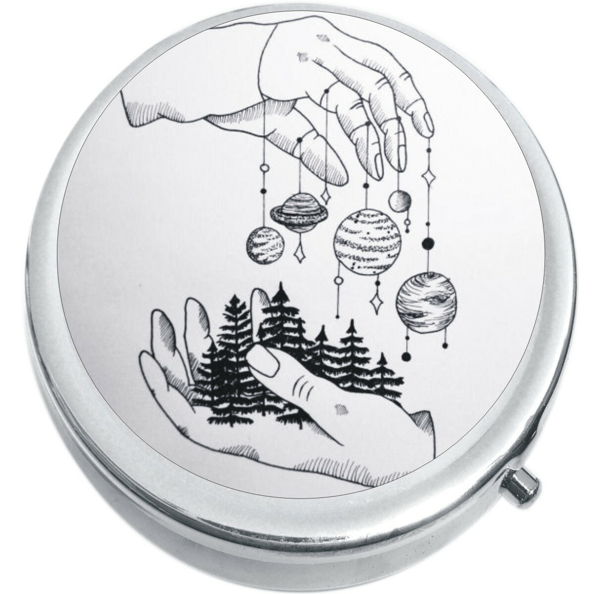 Planet Puppeteer Medicine Vitamin Compact Pill Box