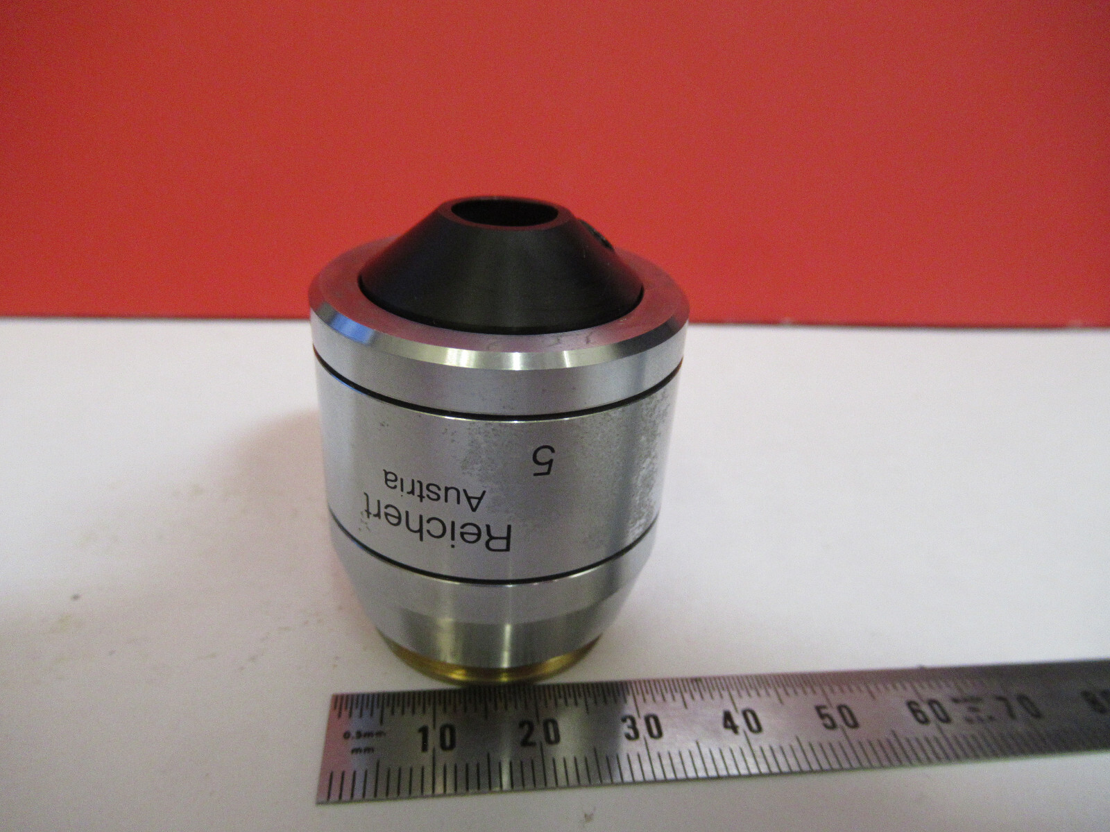 MICROSCOPE PART REICHERT POLYVAR OBJECTIVE DIC IK FLUOR 5X OPTICS Y5-A-28