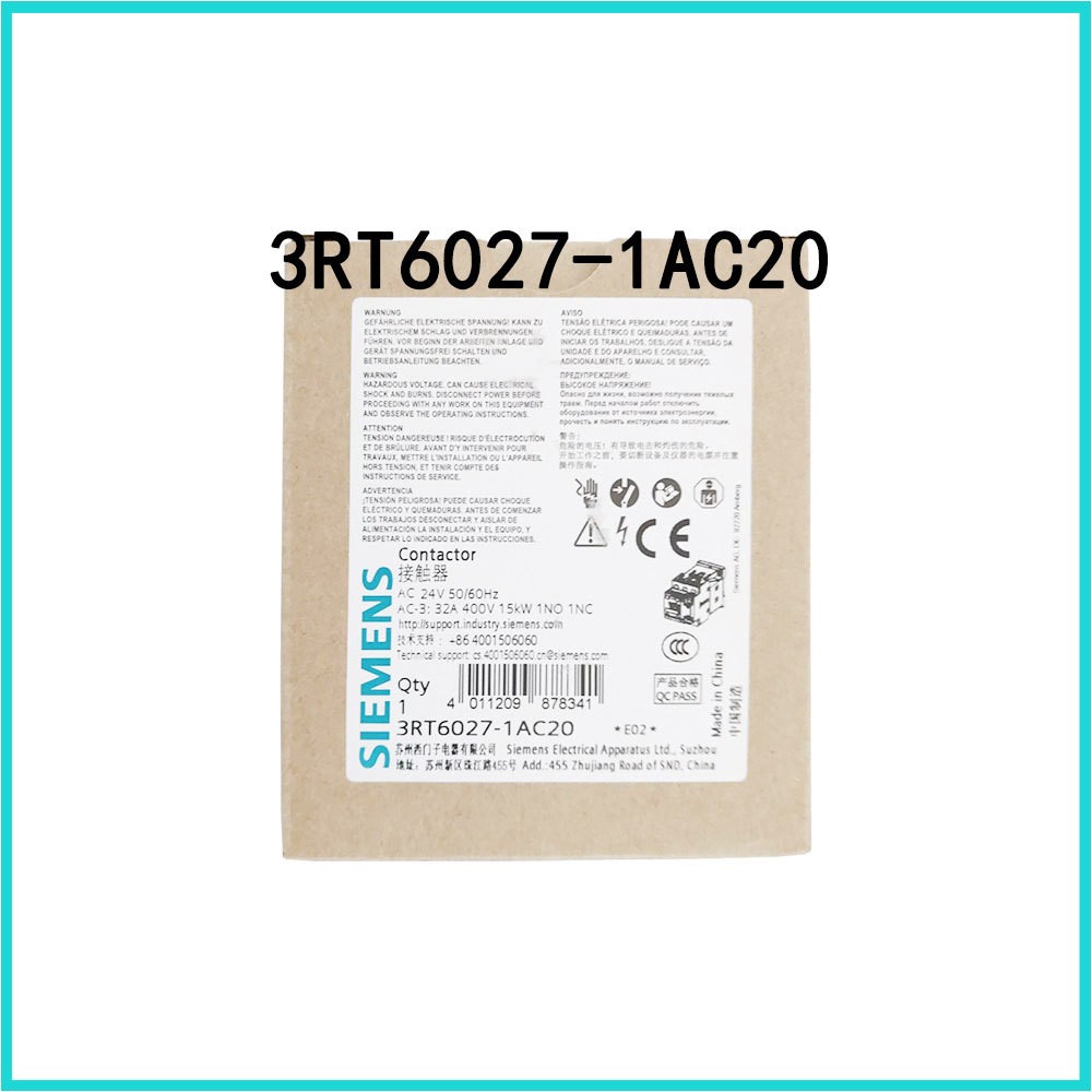 New SIEMENS Contactor 3RT6027-1AC20 3RT6027-1AG20 3RT6027-1AN20 free Shipping