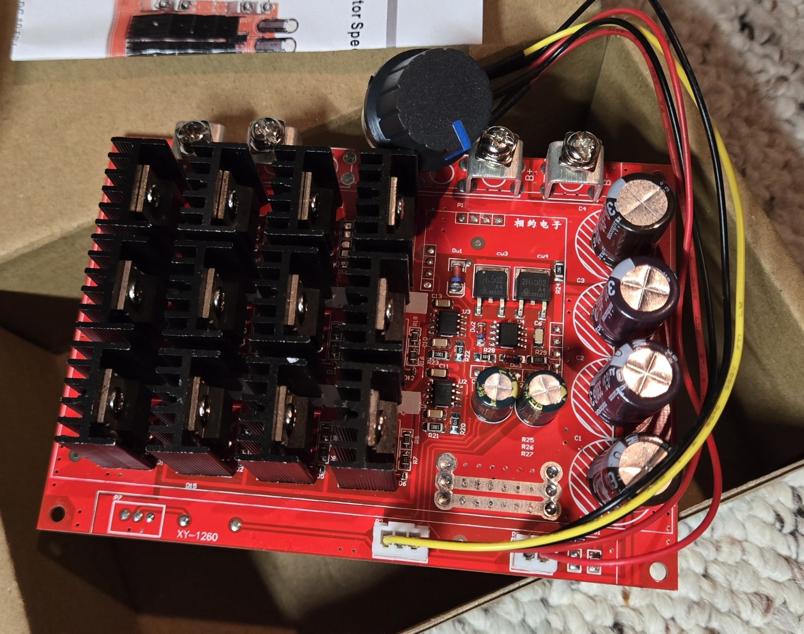 60A 3000W Motor Speed Fan Control PWM HHO RC Controller DC 10-50V 12V 24V 48V US