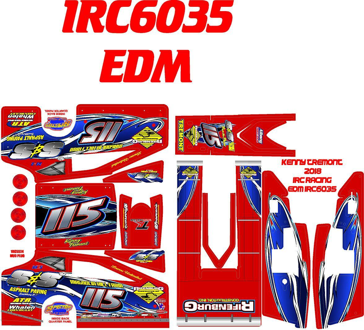 1RC EDM  WRAP SALVAS MUDBOSS 1X18 SCALE KENNY TREMONT2018 THEME WRAP KIT