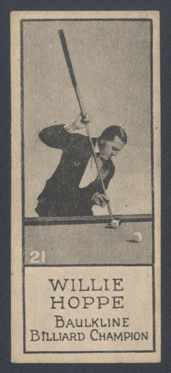 1924 V122 WILLIARD WILLARD'S CHOCOLATES SPORTS CHAMPIONS ~ #21 ~ WILLIE HOPPE