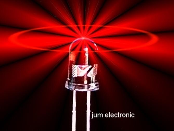 50 pieces light-emitting diodes/LED/5mm round red 1000mcd max./beam angle 40°