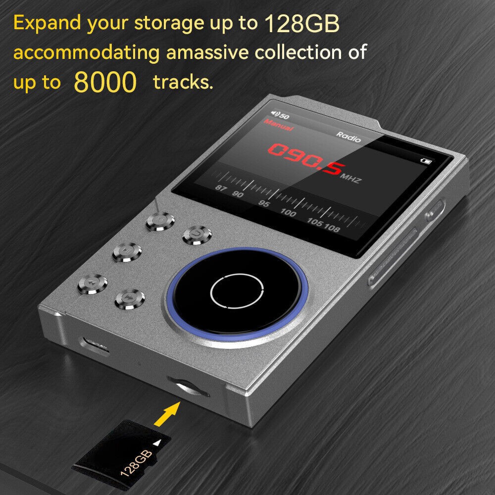 2.4" Bluetooth HiFi MP3 Player DSD High Resolution Digital Audio Music Player
