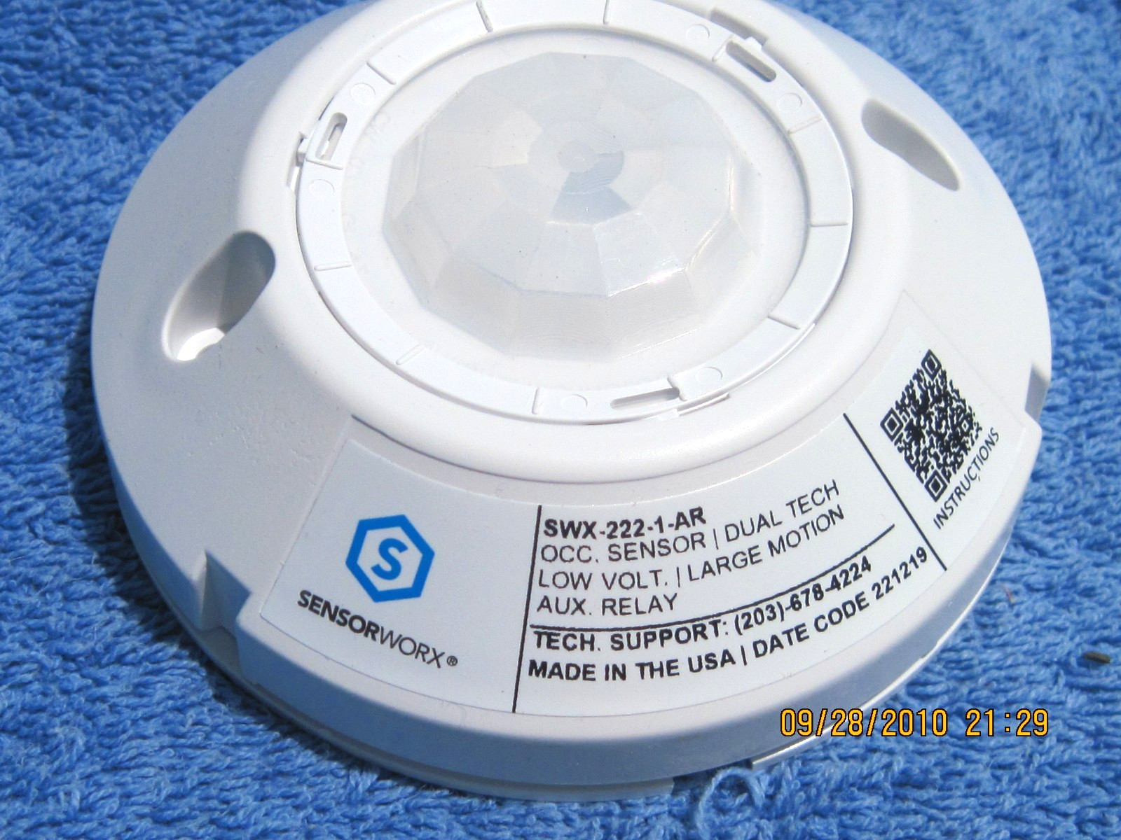 NEW Sensorworx SWX-222-1 Low Voltage Ceiling Mount Occupancy Sensor FREE SHIP!!!