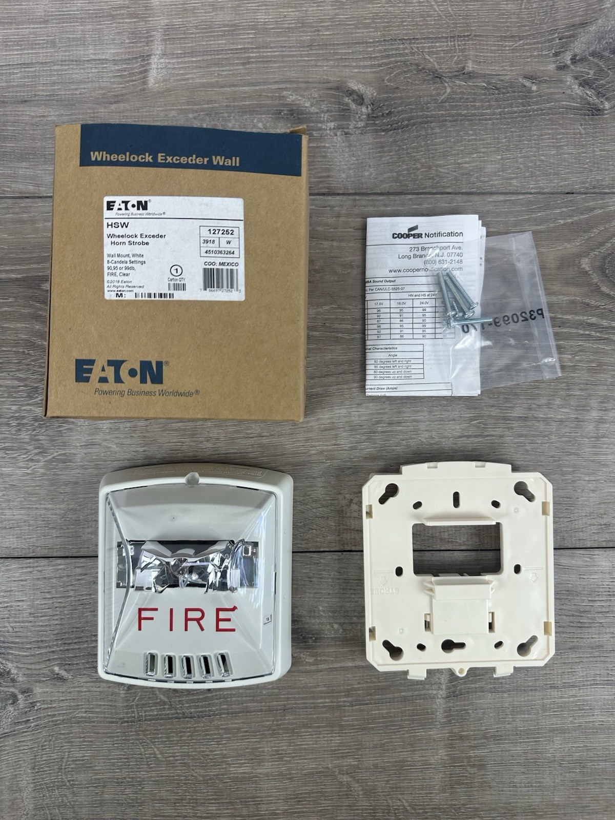 Eaton HSW 127252 WHEELOCK Exceder Horn Strobe