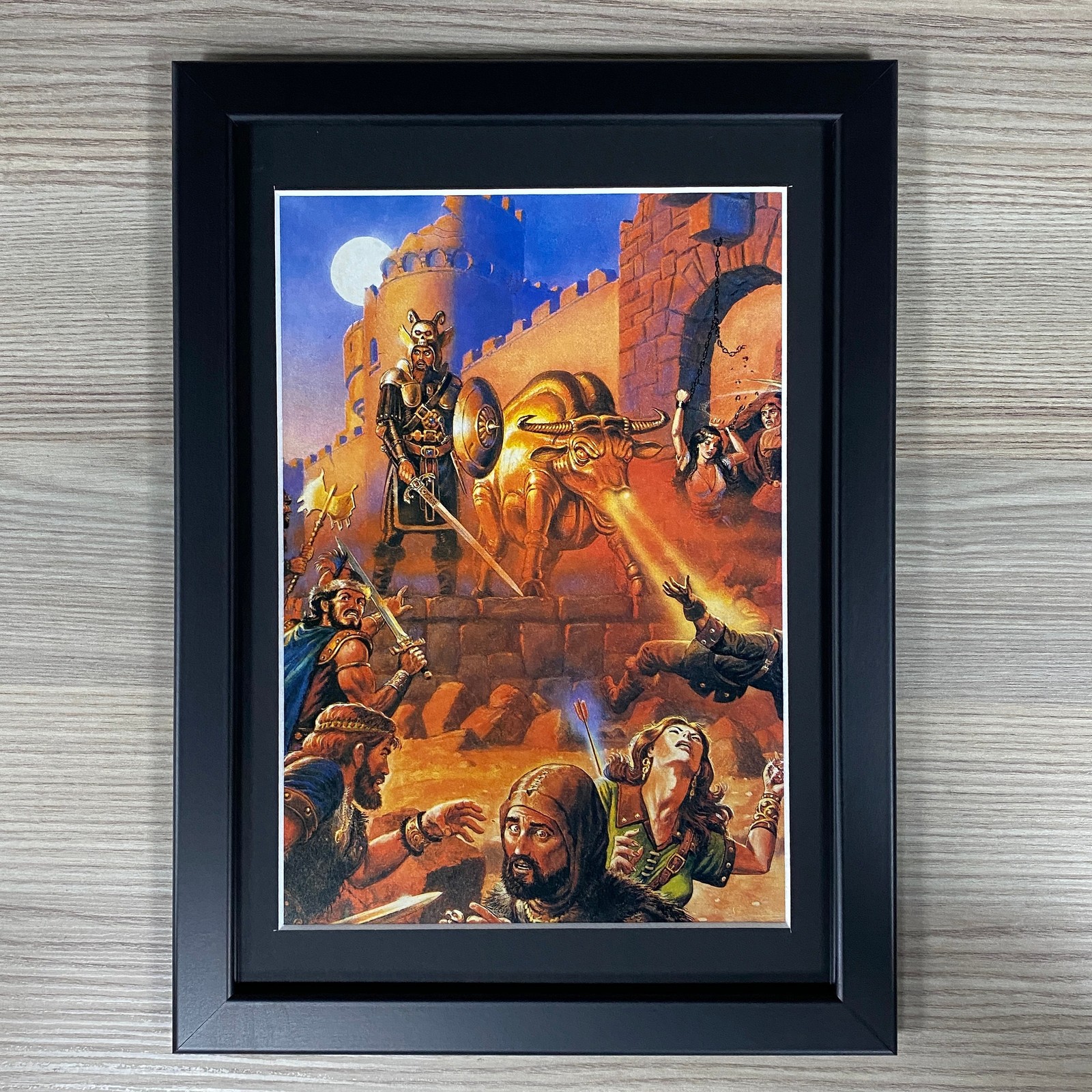 DUNGEONS & DRAGONS FRAMED ART DUNGEON MASTER'S GUIDE THIEF GARY GYGAX D&D TSR