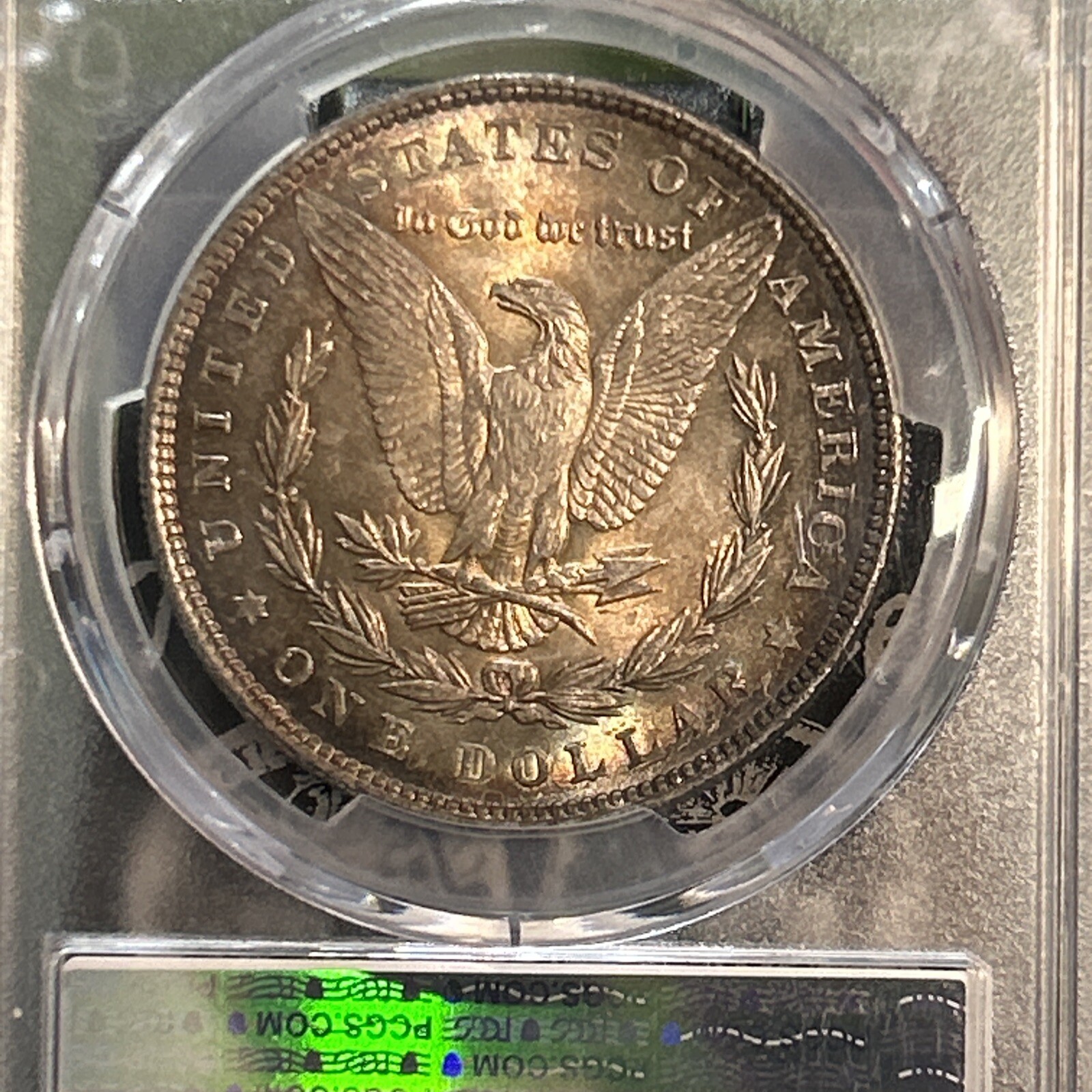 1886 Morgan Silver Dollar PCGS MS63 Toner
