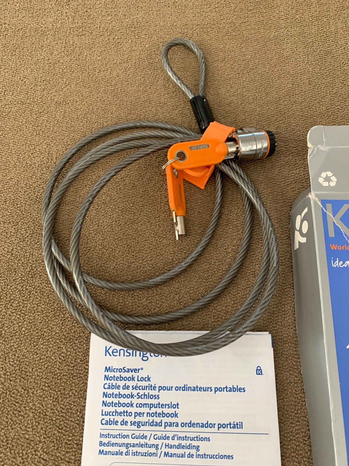 Kensington MicroSaver Keyed Notebook Lock K64598US (BL)