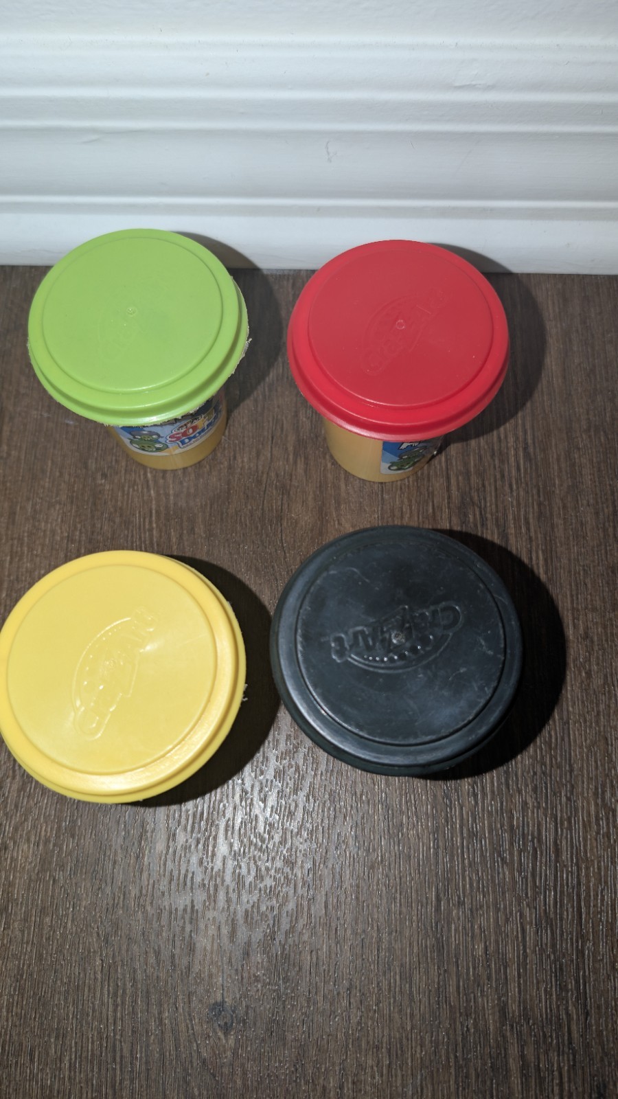 Angry Birds Vintage 2012 Crazy Art Softee Dough Containers **Read Description**