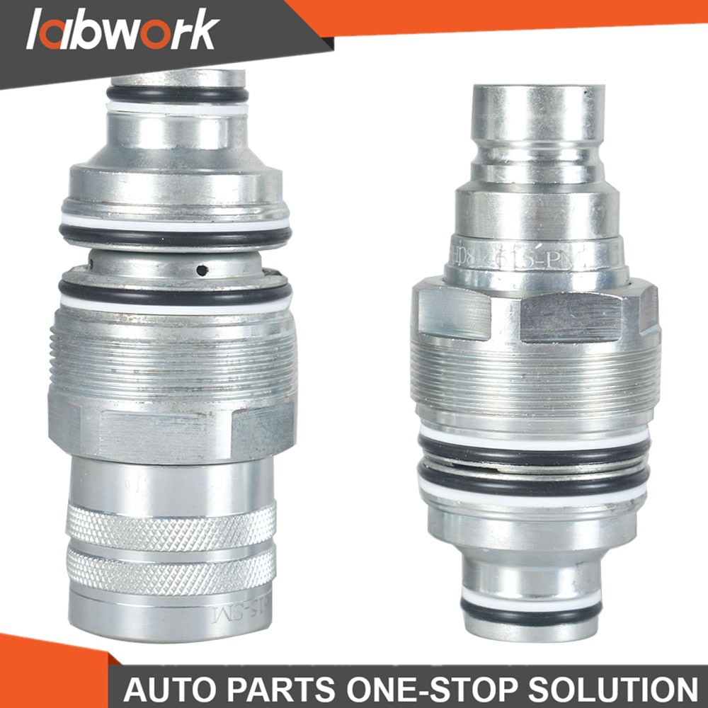 Labwork Male&Female Flat Face Coupler Kit 6679837 6680018 For Bobcat T140-T595