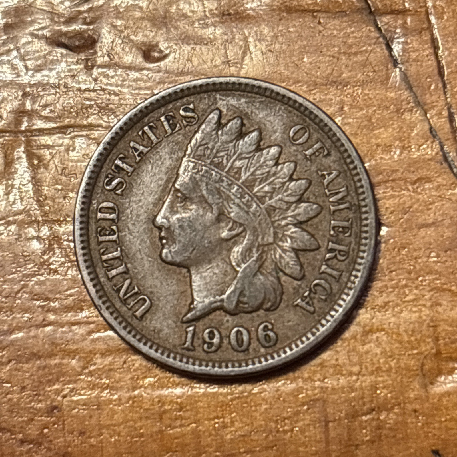 1906 1C Indian Cent XF+