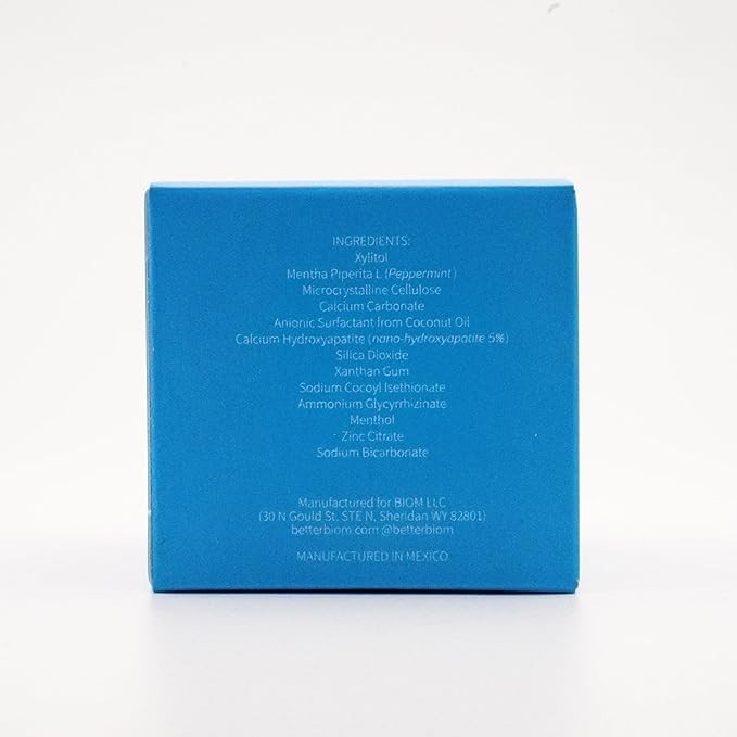 Nano Hydroxyapatite Biteable Whitening Toothpaste Tablets Fluoride Free Plastic'