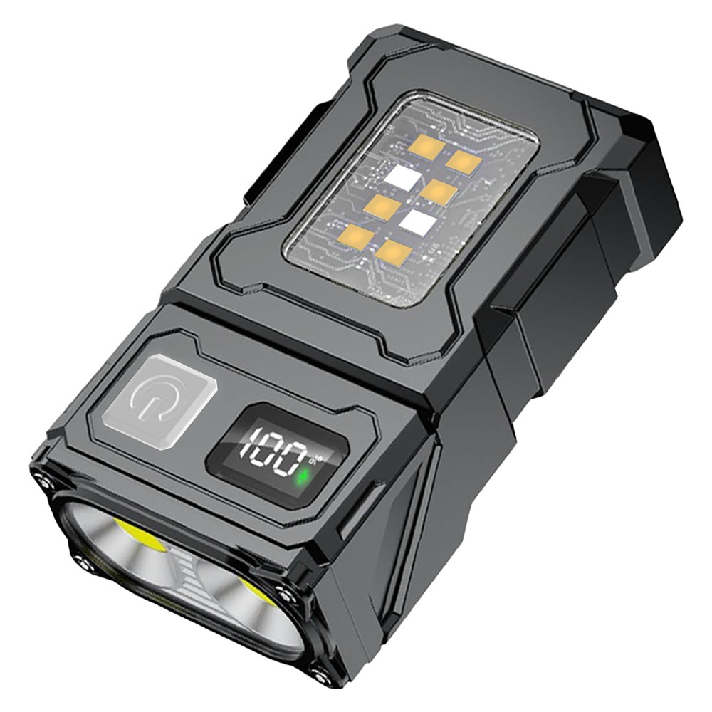 Portable Pocket LED Flashlight Magnetic USB Rechargeable Mini Torch Work Light