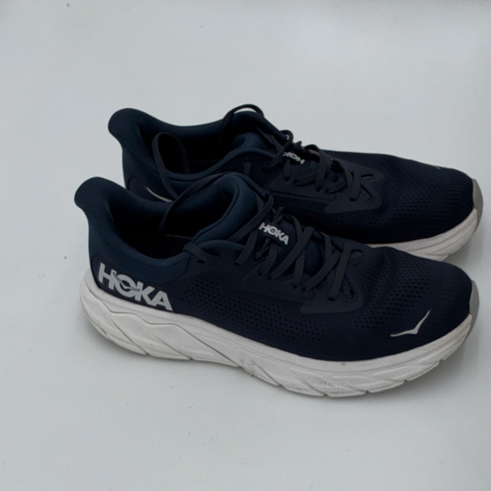 Hoka One One Arahi 7 Men's Running Shoes Navy White Mesh Lightweight Size 10.5
