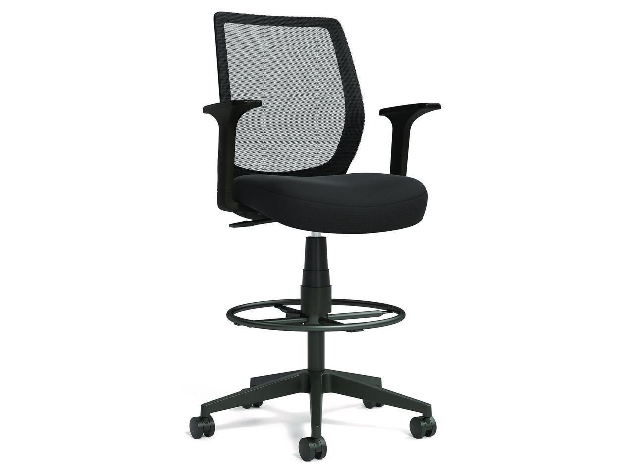 Alera Wessex Drafting Stool - Mesh Back - Supports Up to 275 lb - 27.95 to 33.66