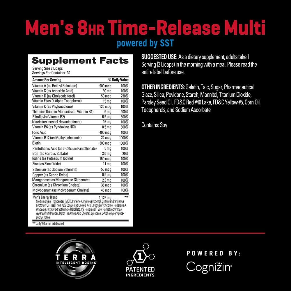 PERFORMIX Men's 8HR Time-Release Multi Powered by SST, Performance FREE SHIP
