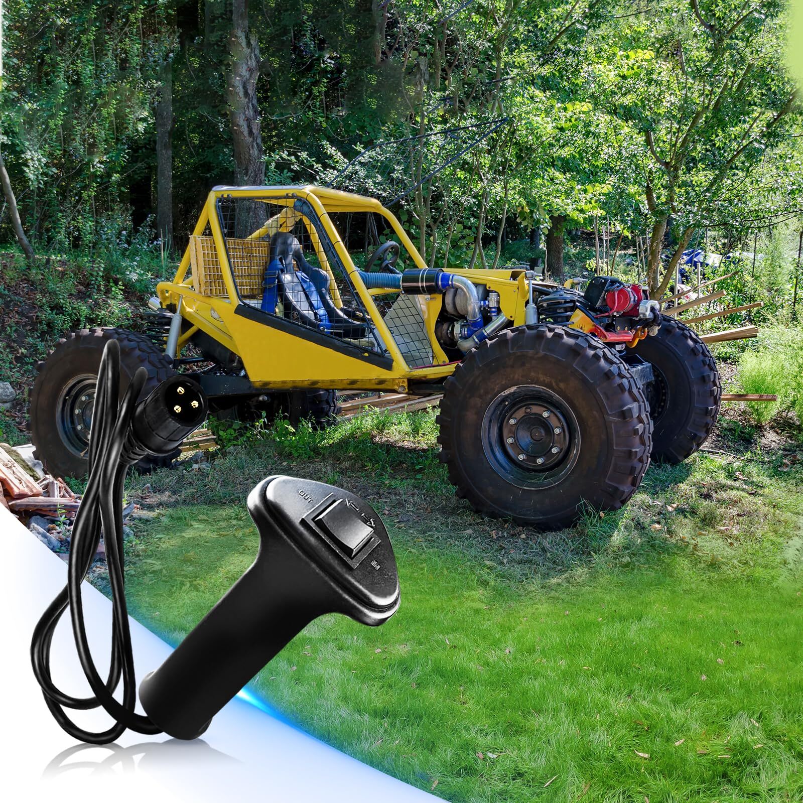 3 Prong Winch Remote Controller 12V 1.5M Electric Winch Remote Control Contro...