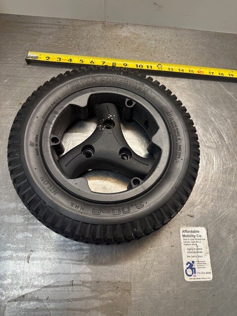 One 14" 3.00-8 PERMOBIL FLAT FREE Primo Powertrax TIRES Foam Filled F3,F5,M3,M5