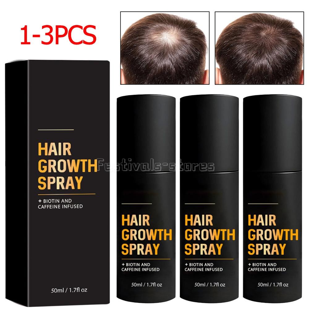 3X Halo-Grow Hair Growth Spray 50ml Natural Hair Thickening Gentle Regrowth Mist