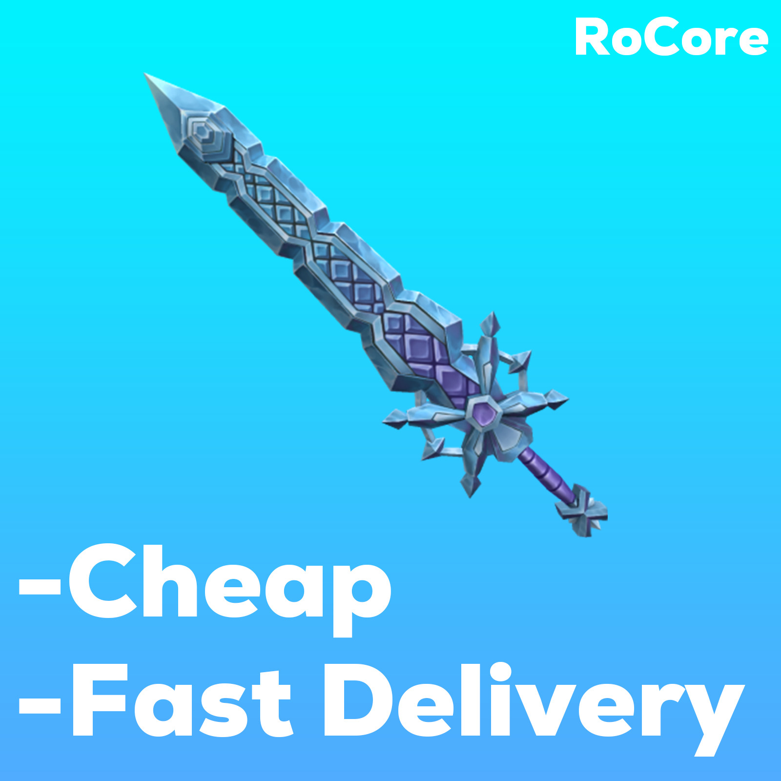 Murder Mystery 2 (MM2) Iceflake Godly Knife