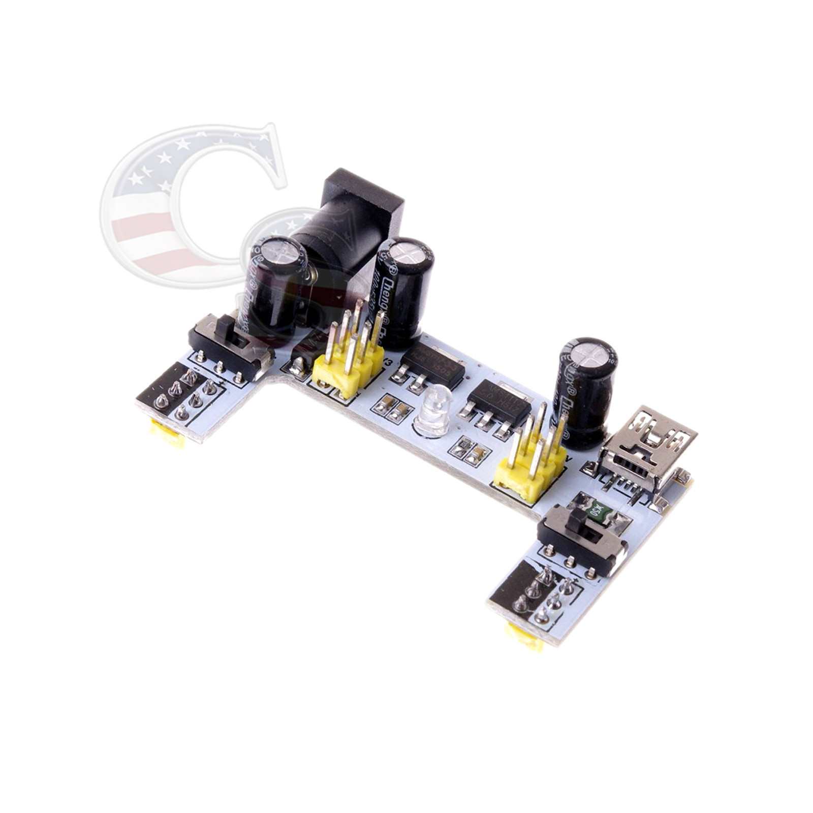 Mini Prototype test board deck & k2 Power Supply & 65 pcs Breadboard Wire cable