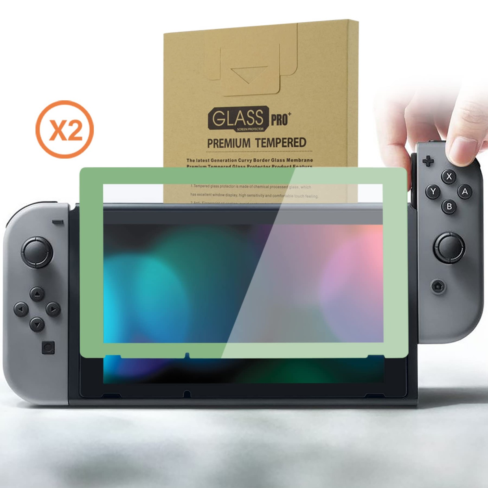 switch protective film matcha green