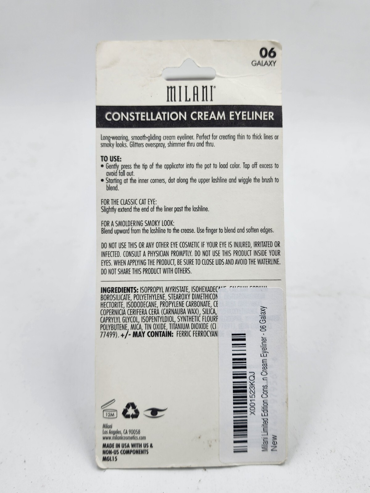 Milani Limited Edition Constellation Cream Eyeliner 06 Galaxy New (2 Pack)