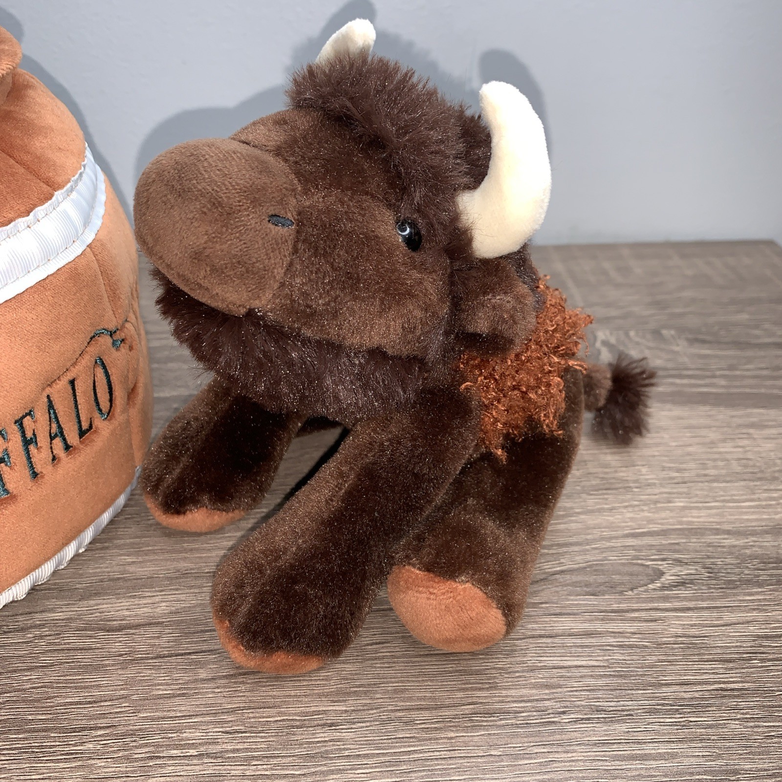 Buffalo Trace Distillery Bison in Whiskey Barrel Plush Rare New